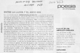 Entre la lluvia y el arcoiris