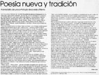 Poesía y tradición