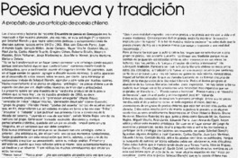 Poesía y tradición