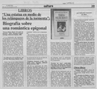Biografía sobre una romántica epigonal
