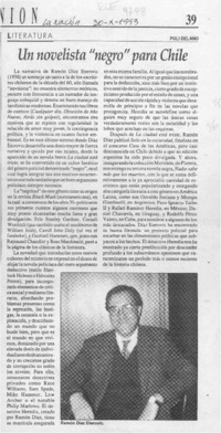 Un novelista "negro" para Chile  [artículo] Poli Délano.