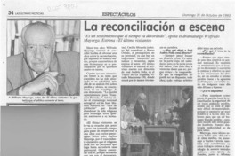 La Reconciliación a escena  [artículo].