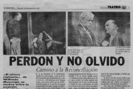 Perdón y no olvido  [artículo] Claudia Ramírez Hein.