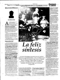 La feliz síntesis  [artículo] Juan Gustavo Cobo.