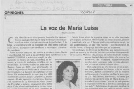 La voz de María Luisa