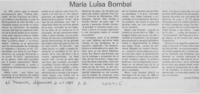 María Luisa Bombal