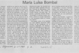María Luisa Bombal