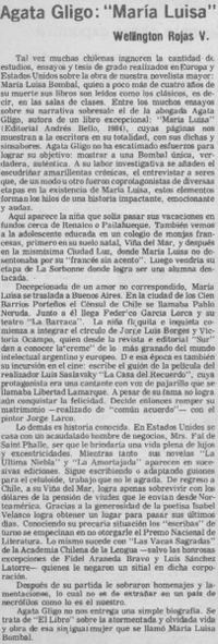 Agata Gligo; María Luisa