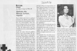 Detrás de María Luisa, Agata