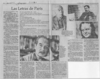 Las letras de París  [artículo] Eliana Pattillo B.