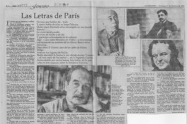 Las letras de París  [artículo] Eliana Pattillo B.