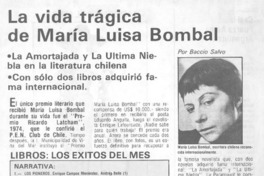 La vida trágica de María Luisa Bombal