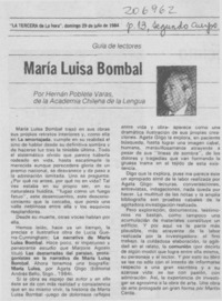 María Luisa Bombal