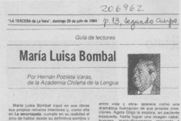 María Luisa Bombal