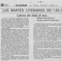 Letras de más al Sur --