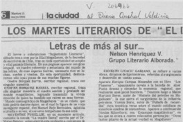 Letras de más al Sur --