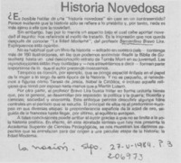 Historia novedosa