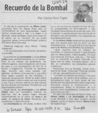 Recuerdo de la Bombal
