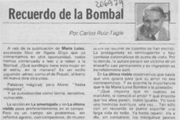 Recuerdo de la Bombal
