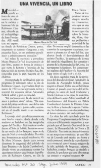 Una Vivencia, un libro