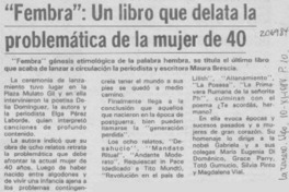 "Fembra", un libro que delata la problemática de la mujer de 40