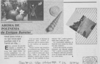 "Aroma de Polinesia" de Enrique Bunster
