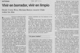 Vivir en borrador, vivir en limpio