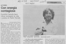 Con energía contagiosa : [entrevista]
