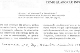 Cómo elaborar informes