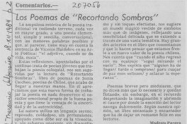 Los poemas de "Recortando sombras"