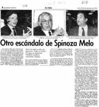 Otro escándalo de Spinoza Melo  [artículo].