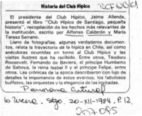 Historia del Club Hípico  [artículo].