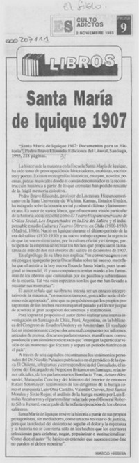 Santa María de Iquique 1907