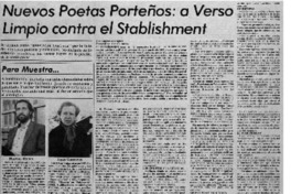 Nuevos poetas porteños, a verso limpio contra el stablishment