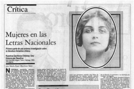 Mujeres en las letras nacionales