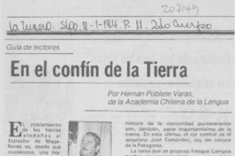 En el confín de la tierra
