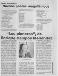 "Los pioneros", de Enrique Campos Menéndez