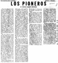 "Los pioneros"