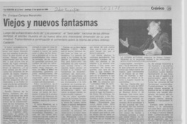 Viejos y nuevos fantasmas