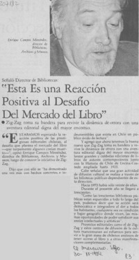 Esta es una reacción positiva al desafío del mercado del libro