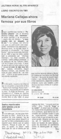 Mariana Callejas ahora famosa por sus libros