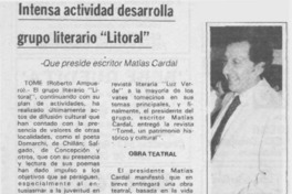 Intensa actividad desarrolla grupo literario "Litoral"