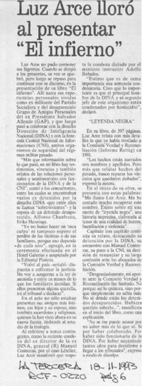 Luz Arce lloró al presentar "El infierno"  [artículo].