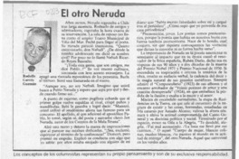 El otro Neruda  [artículo] Rodolfo Garcés Guzmán.