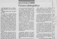 Fichero bibliográfico