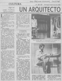 Un Arquitecto planifica en el teatro