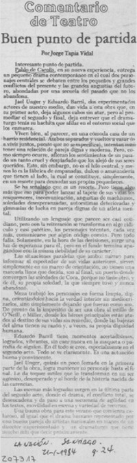 Buen punto de partida