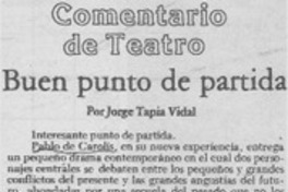 Buen punto de partida