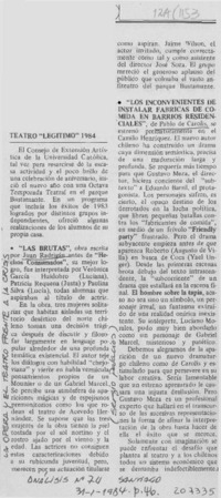 La opera y el teatro frente a la crísis