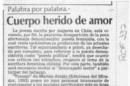 Cuerpo herido de amor